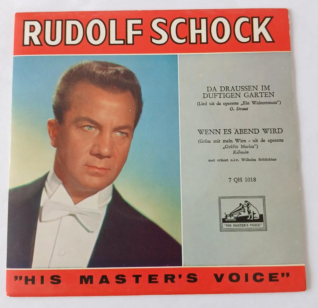 Rudolf Schock - Da draussen im duftigen garten, Cd's en Dvd's, Vinyl Singles, Gebruikt, Single, Klassiek, Ophalen of Verzenden