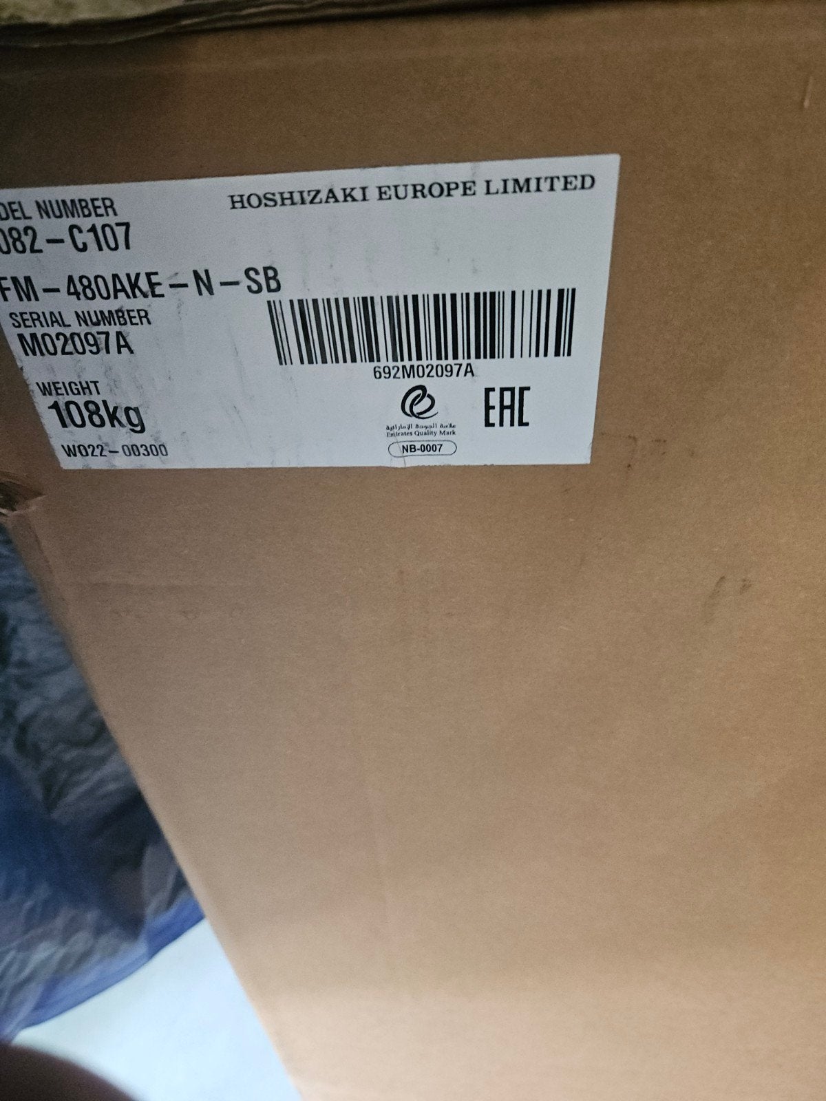 Hoshizaki FM- 480AKE Nuggets -SB gloednieuw in doos., Witgoed en Apparatuur, IJsmachines, Ophalen, Nieuw