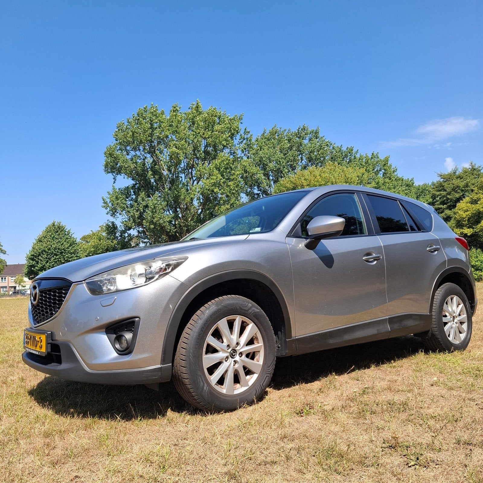 Mazda CX-5 2.0 Skyactiv-g 160pk 4WD Aut 2012 Grijs, Auto's, Automaat, 1800 kg, Zwart, 4 cilinders