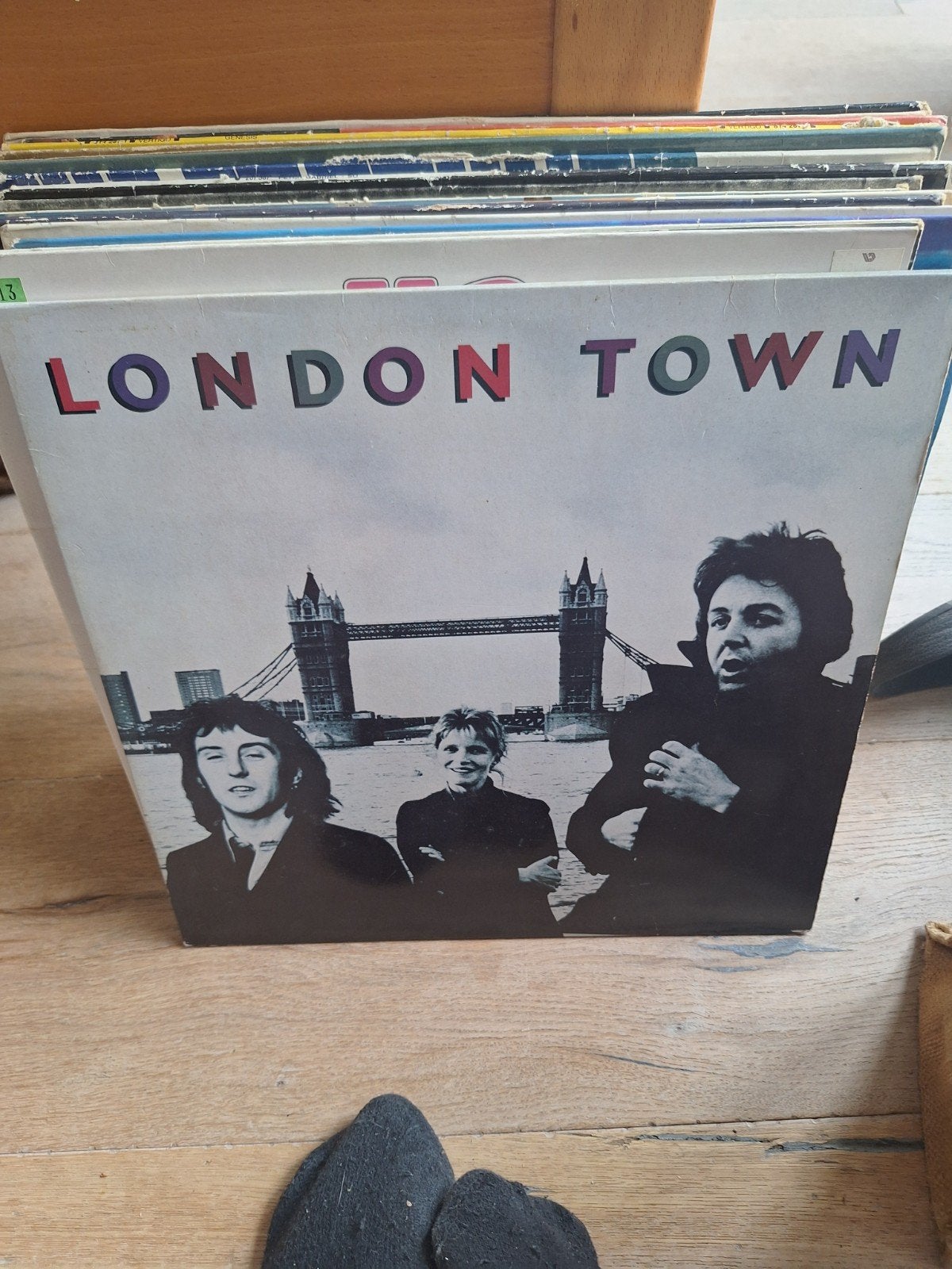 Wings - London Town LP (1978) met posters, LP, Gebruikt, Pop, Inclusief poster