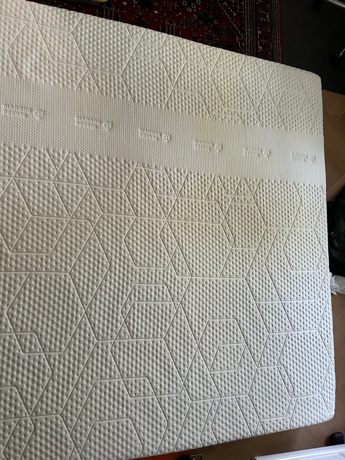 Emma diamond topper 180x200 cm, Huis en Inrichting, Tweepersoons, Ophalen of Verzenden, Zo goed als nieuw, Matras