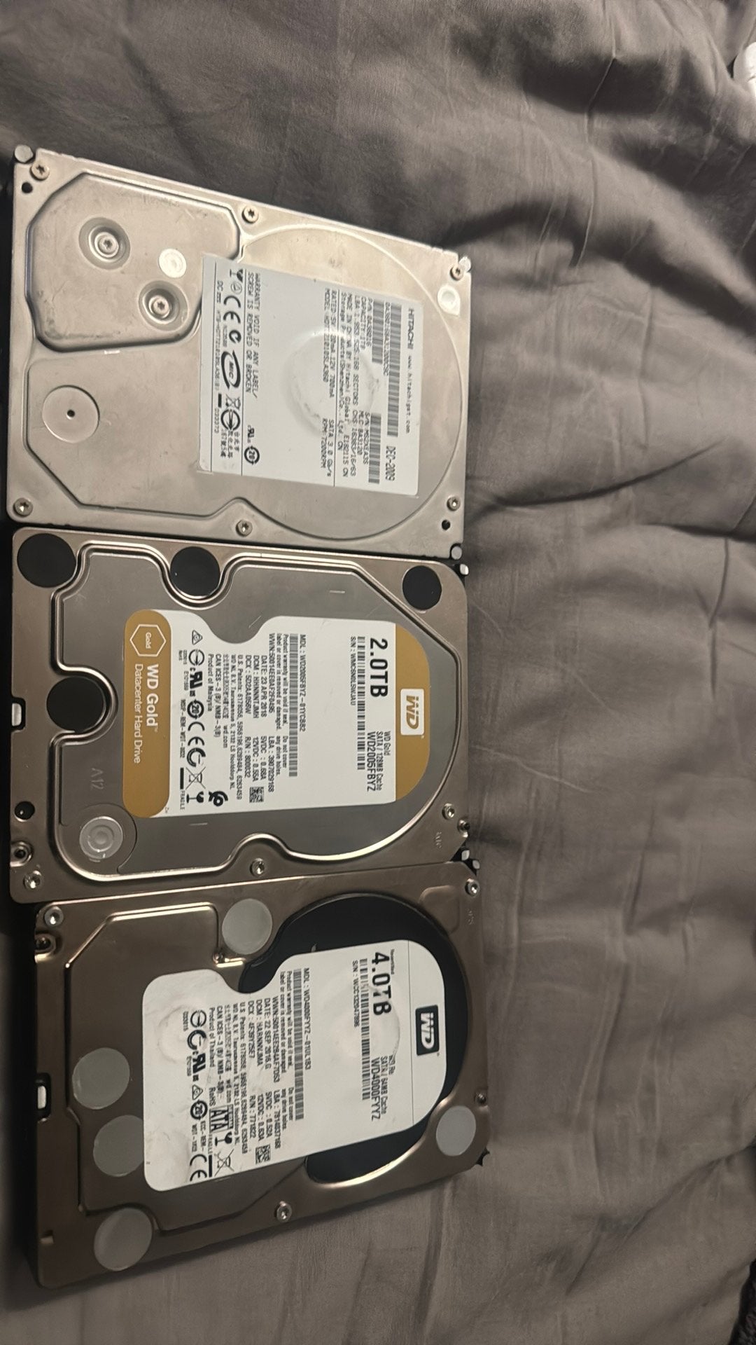 3 HDD 1TB 2TB 4TB, Computers en Software, Harde schijven, Ophalen of Verzenden, Desktop