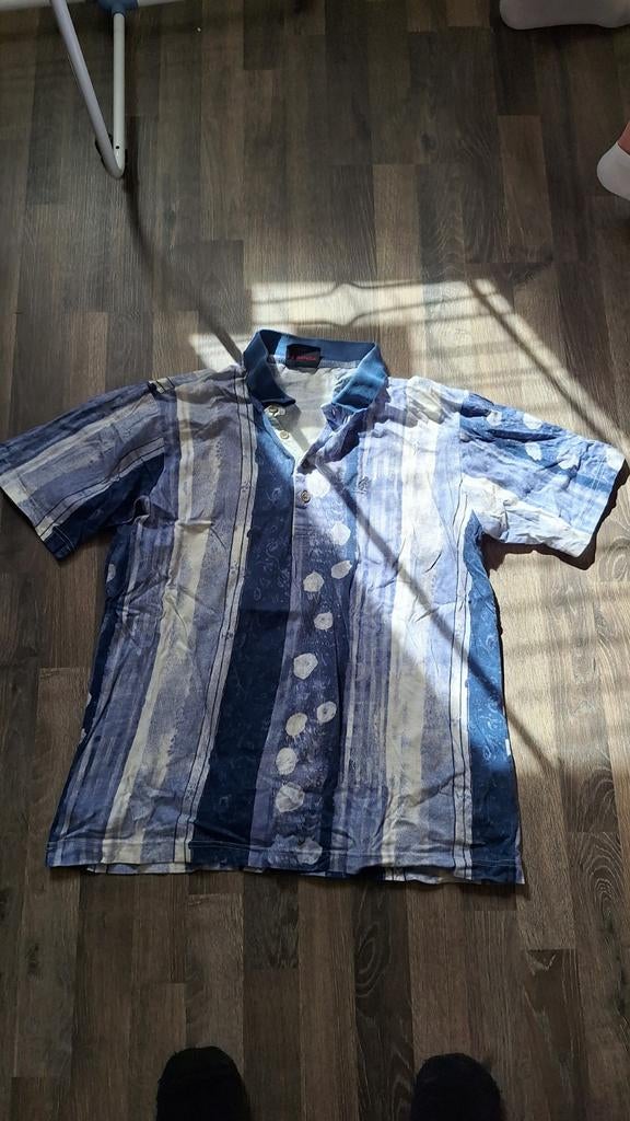 Oldschool australian shirt Maat 52, Ophalen of Verzenden, Zo goed als nieuw, Maat 52/54 (L), Blauw