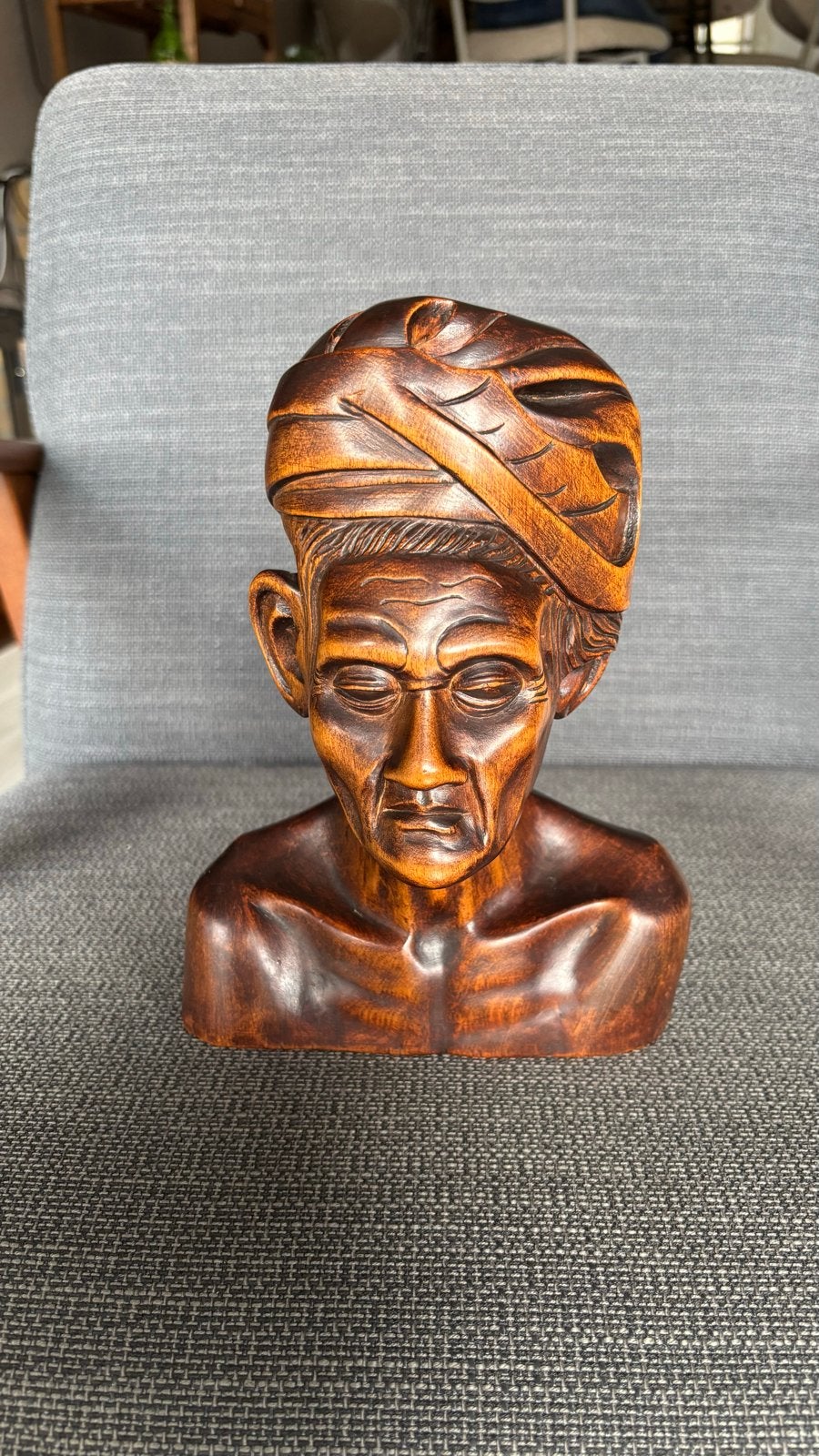 Handgesneden Houten Buste - Indonesisch/Balinees, Ophalen of Verzenden