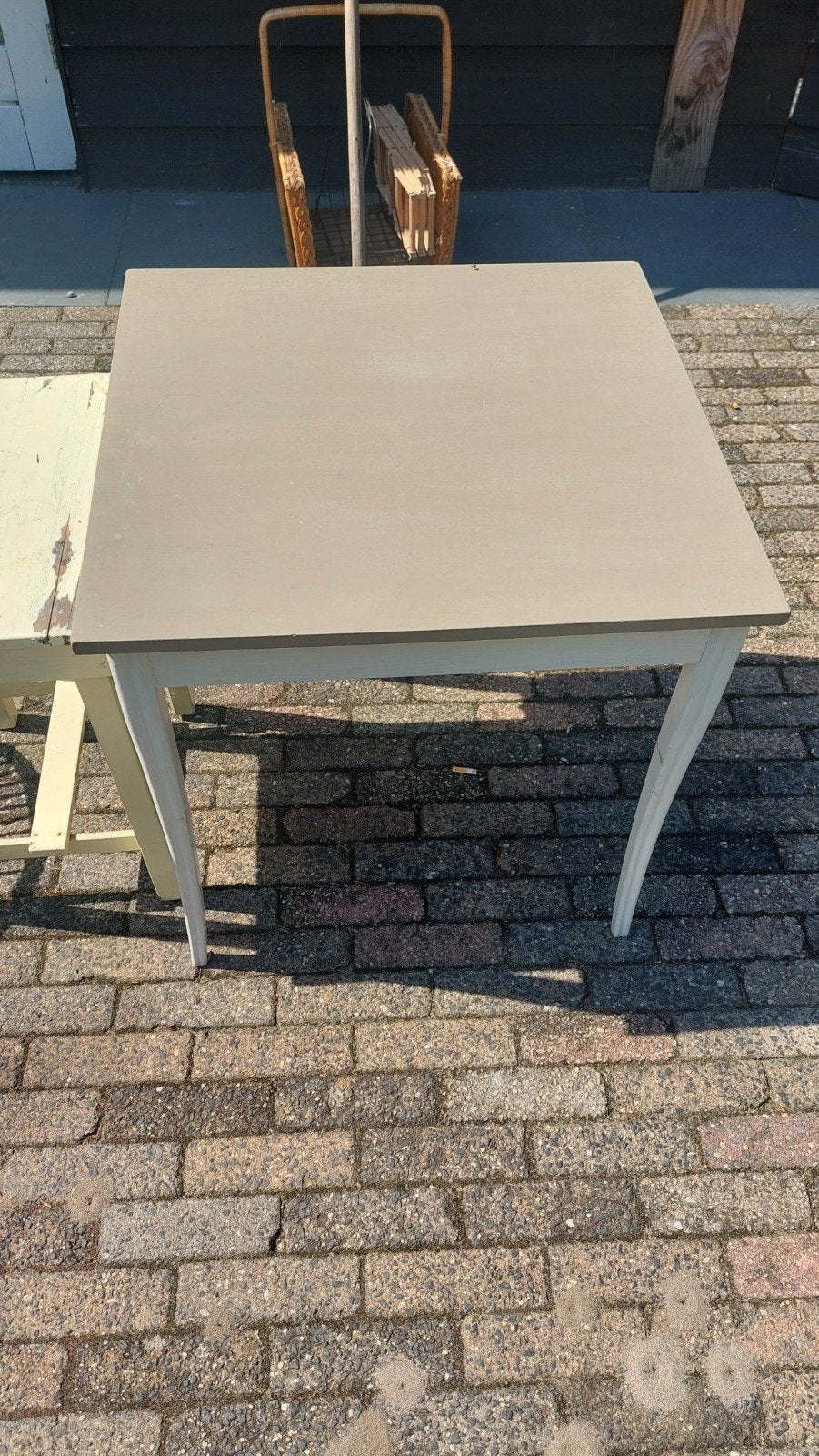 oud tafeltje, Ophalen