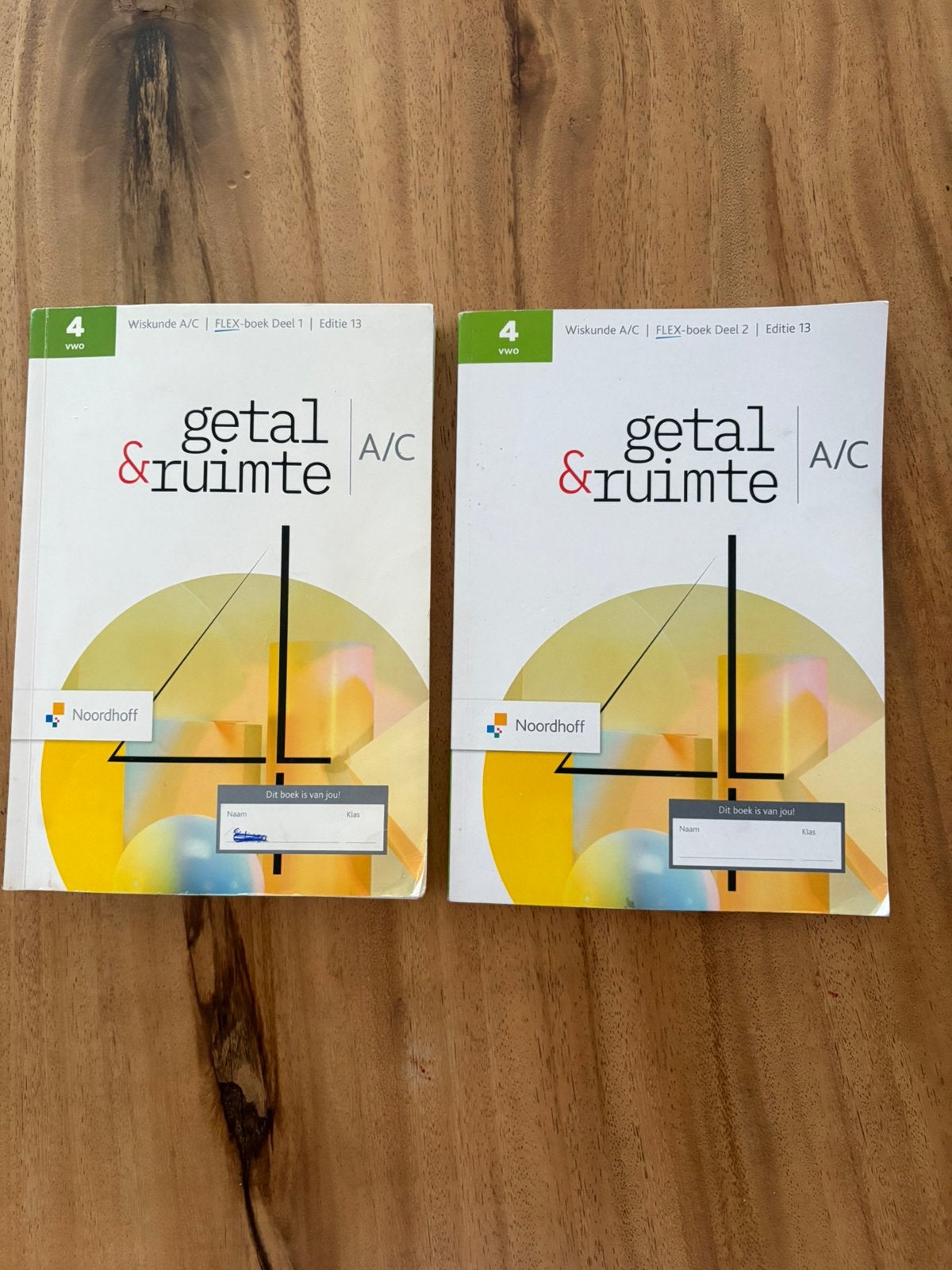 Wis getal en ruimte 4 vwo deel 1 en 2, Boeken, Schoolboeken, Ophalen of Verzenden, Zo goed als nieuw, VWO, Wiskunde A