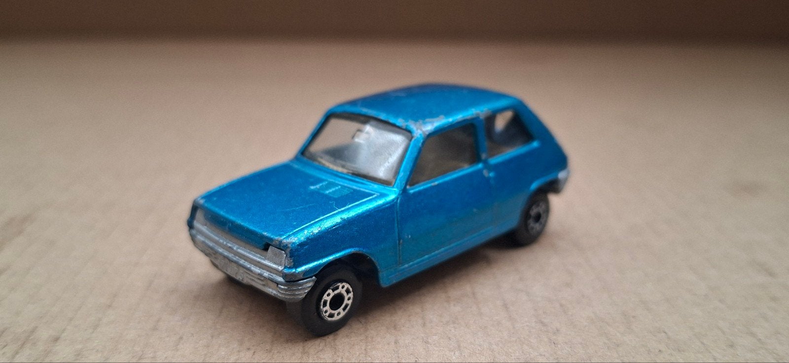Matchbox Renault 5 - Blauw Diecast Modelauto, Ophalen of Verzenden, Gebruikt
