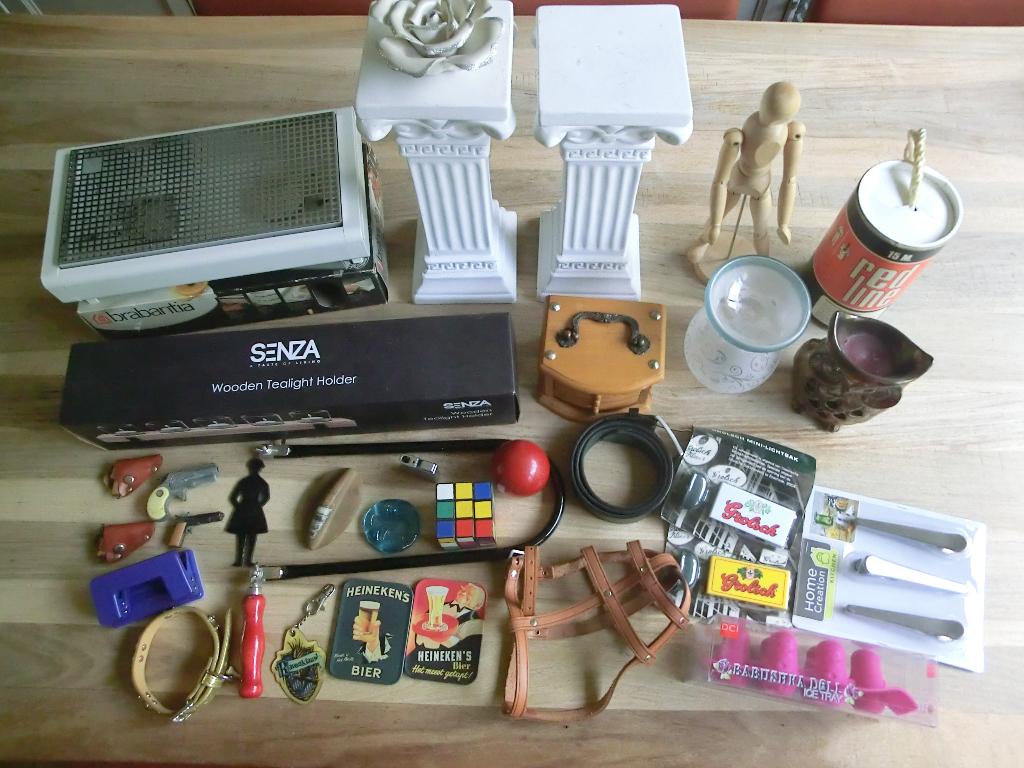 Doos met nog diverse mooie rommelmarkt spullen, Diversen, Rommelmarktspullen, Zo goed als nieuw, Ophalen of Verzenden