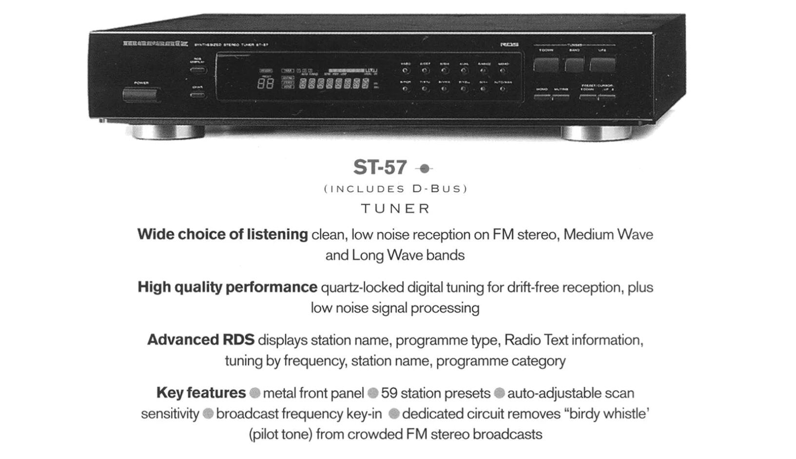 MARANTZ  ST-57 IN NIEUWSTAAT, INCLUSIEF GARANTIE, Ophalen of Verzenden, Zo goed als nieuw