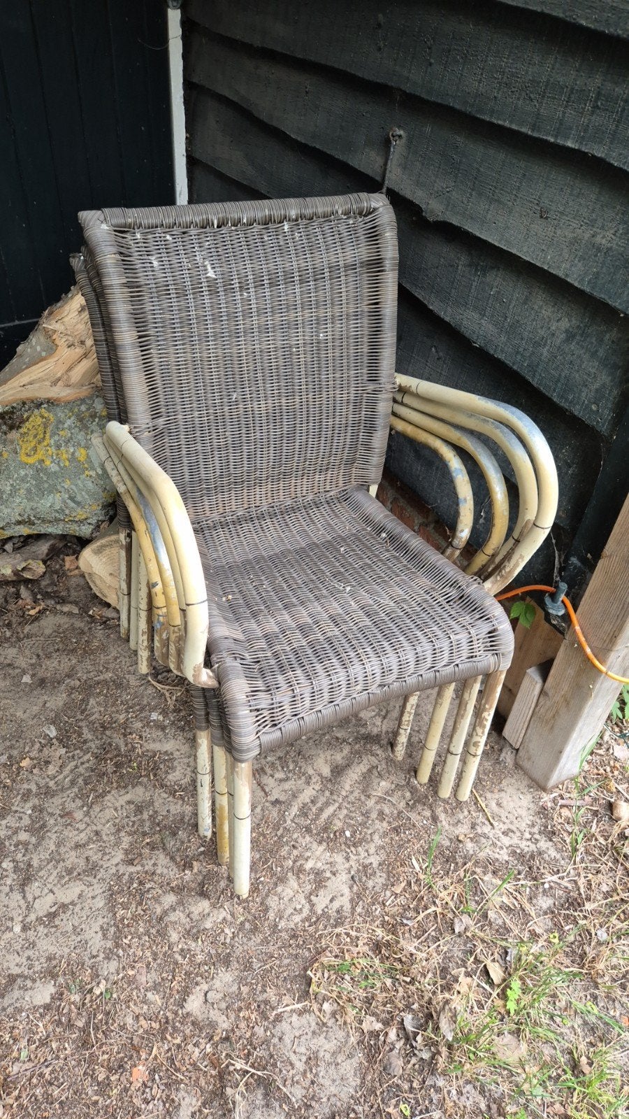 30 Tuin terras stoelen.waren ook bij een restaurant terras, Tuin en Terras, Ophalen, Gebruikt