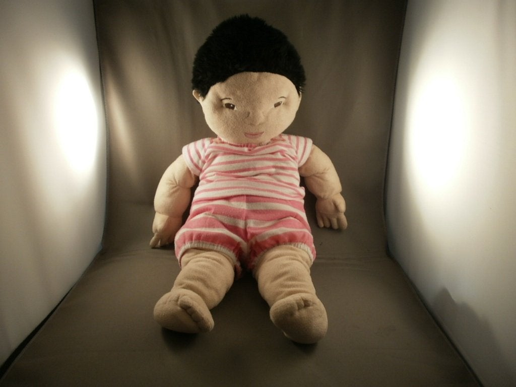 ikea pop lekkamrat met kleren en ondergoed zwart haar 45 cm, Overige typen, Ophalen of Verzenden, Zo goed als nieuw, Middelgroot (20 tot 80 cm)