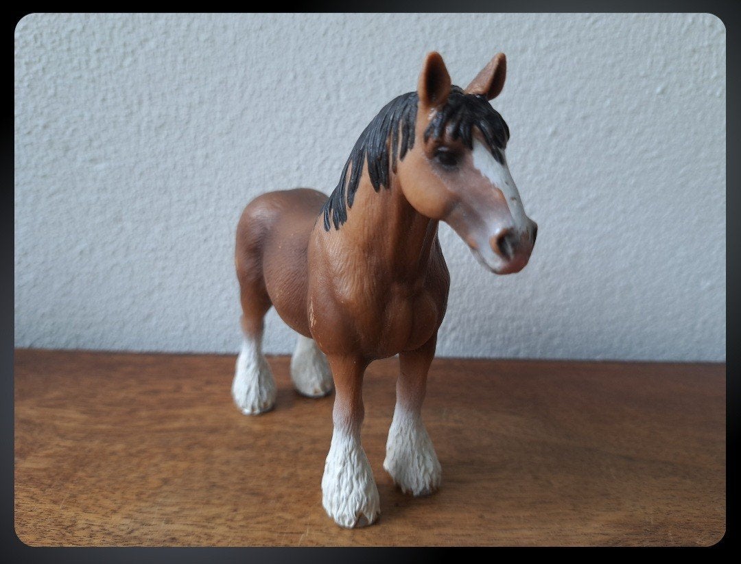 Schleich Clydesdale Ruin paard 2009, Ophalen of Verzenden, Gebruikt, Paard, Beeldje of Figuurtje
