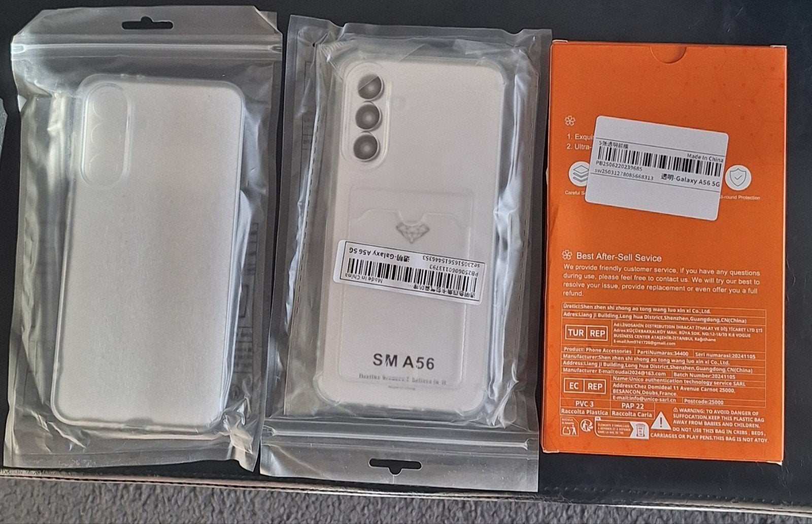 Samsung galaxy a56 hoesje en screenprotector, Ophalen of Verzenden, Nieuw, Frontje of Cover