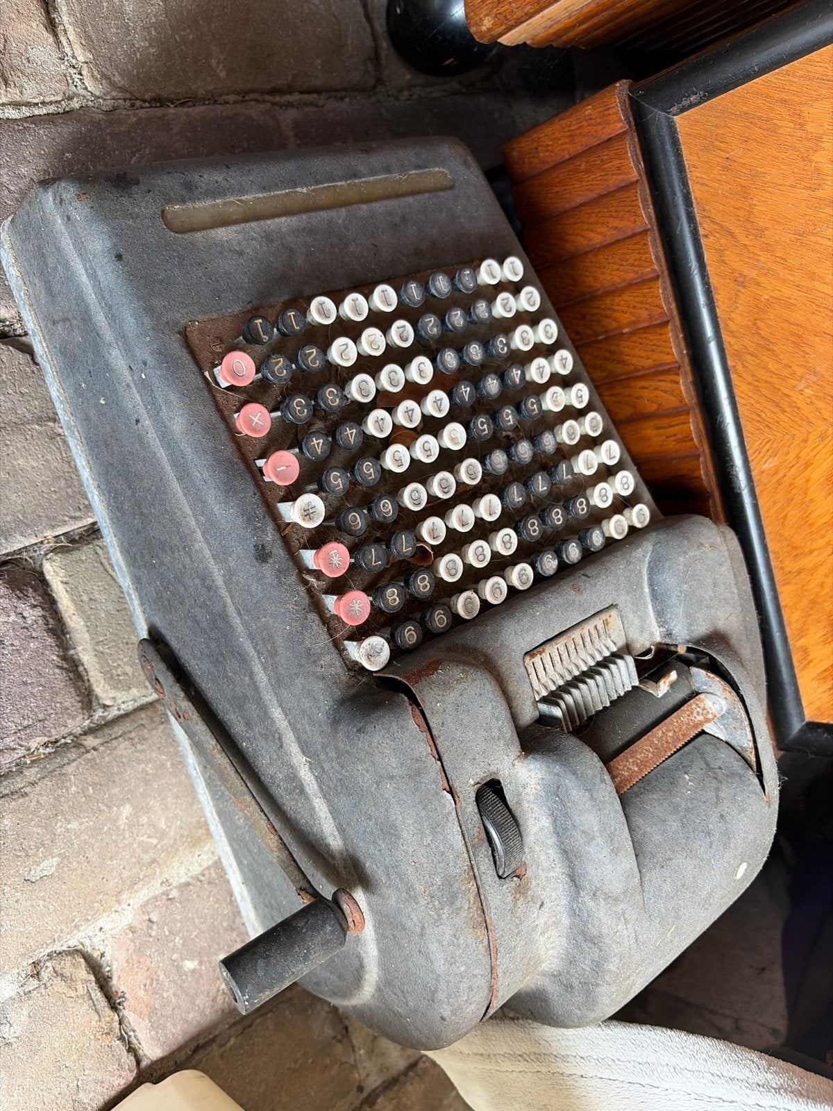 Antieke Rekenmachine - Vintage Kantoor Decoratie, Antiek en Kunst, Ophalen