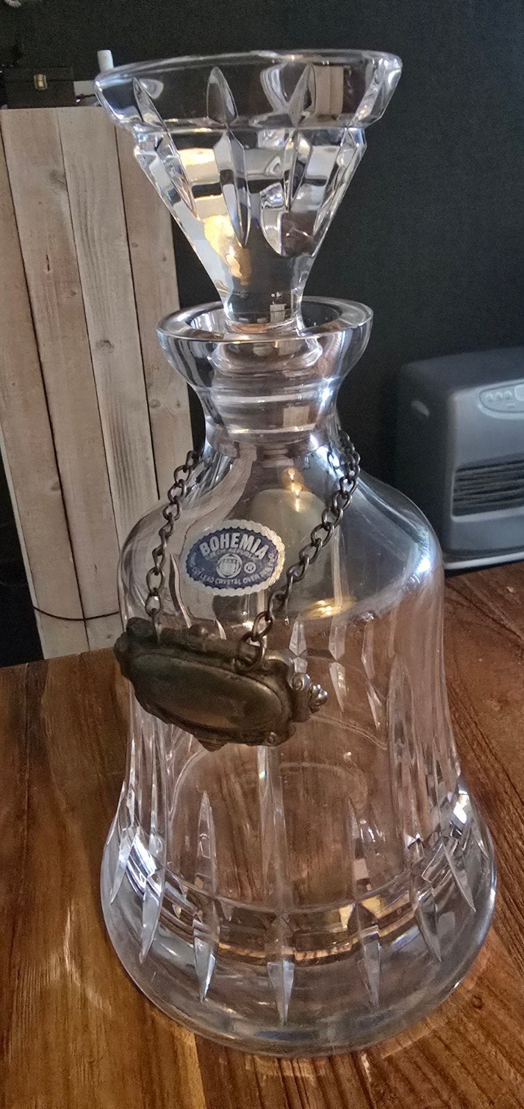 Prachtige Kristallen Boheems Karaf - Bohemia Czech Republic, Antiek en Kunst, Antiek | Glas en Kristal, Ophalen of Verzenden