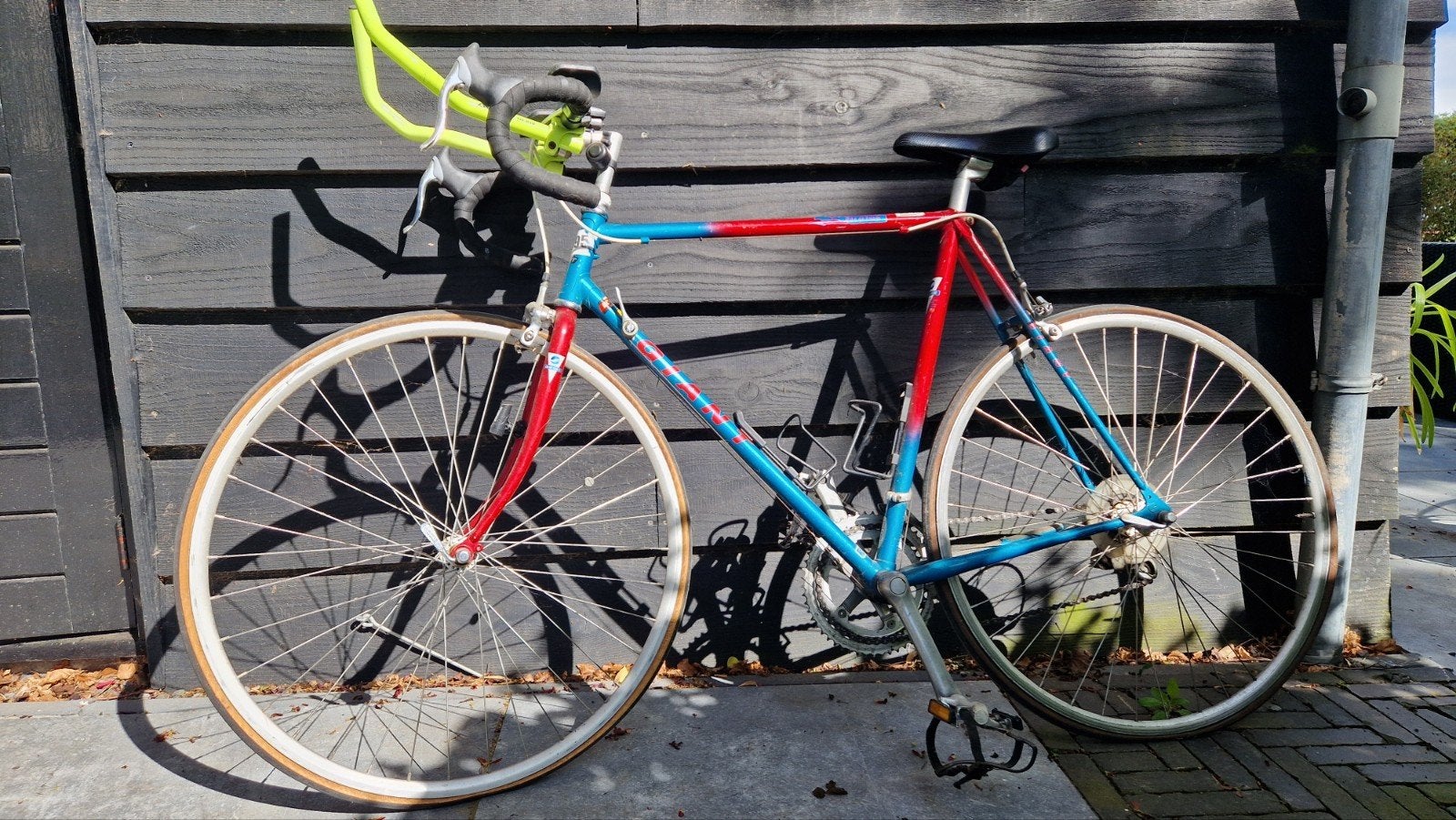 Racefiets Giant uit 1995, Fietsen en Brommers, Fietsen | Racefietsen, Ophalen, Gebruikt, 26 inch, Velgrem