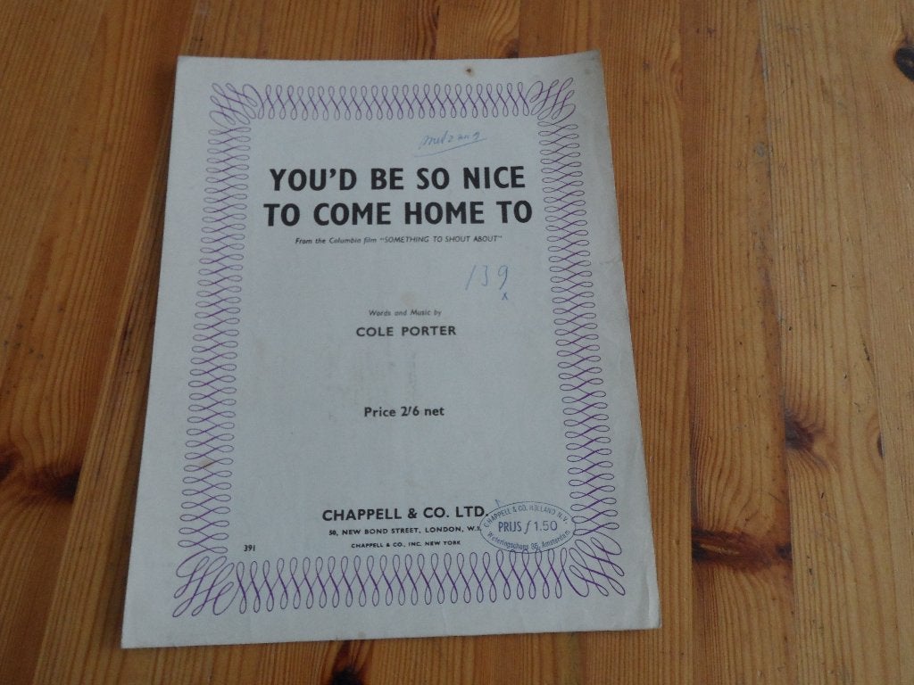 Cole Porter, Gebruikt, Artiest of Componist, Populair, Viool of Altviool
