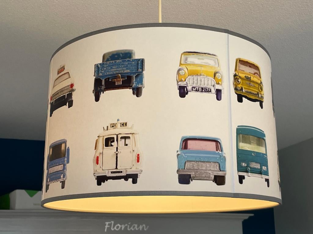 Leuke hanglamp kinderkamer Studio Ditte thema auto, Ophalen, Zo goed als nieuw, Minder dan 50 cm