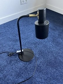 Zwarte bureaulamp, Ophalen, Zo goed als nieuw, Metaal