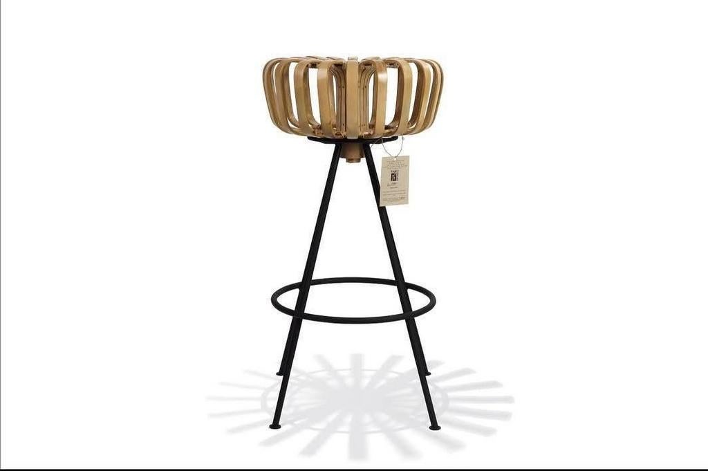 Handgemaakte bamboo barkrukken, Huis en Inrichting, Barkrukken, Ophalen, 5 krukken of meer, Nieuw, 90 cm of meer