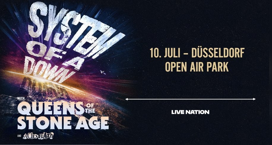 1 x SYSTEM OF A DOWN Golden Circle Düsseldorf 10.07, Tickets en Kaartjes, Eén persoon, Juli, Hard Rock of Metal