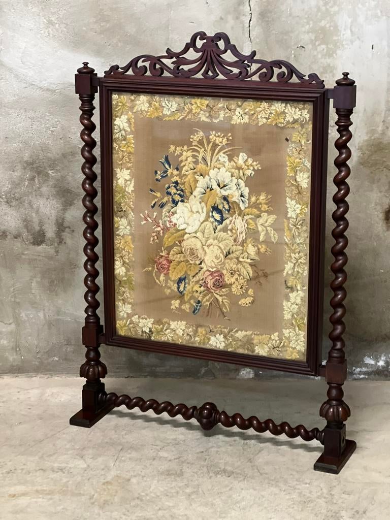 Antiek Victoriaan haardscherm mahonie, Antiek en Kunst, Antiek | Woonaccessoires, Ophalen