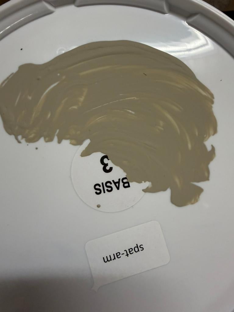Taupekleurige afwasbare muurverf voor binnen en buiten 2,5l, Ophalen, Nieuw, Acrylverf