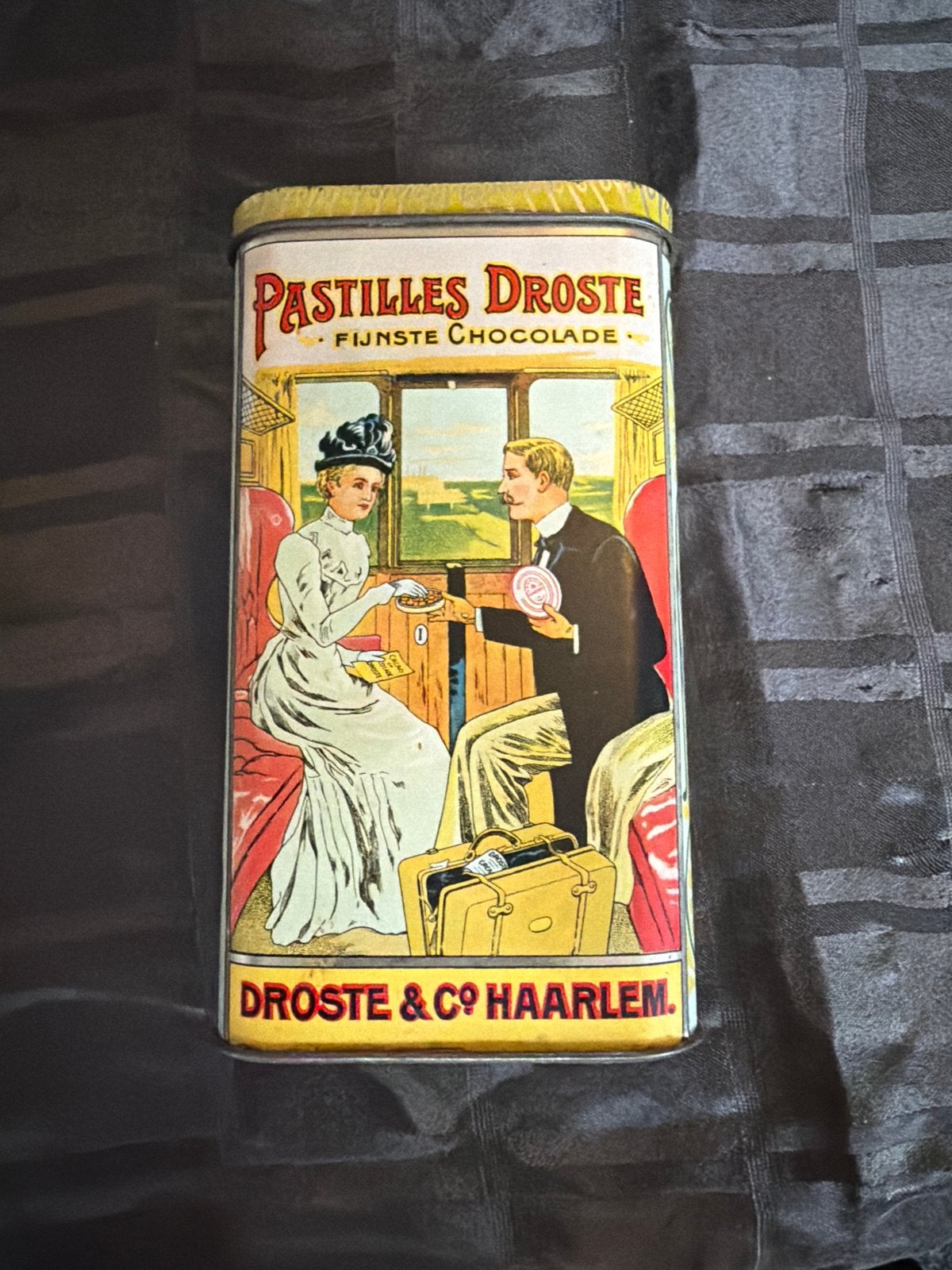 Vintage Droste Cacao Blik - Pastilles Droste, Verzamelen, Blikken, Ophalen, Gebruikt, Overige, Droste