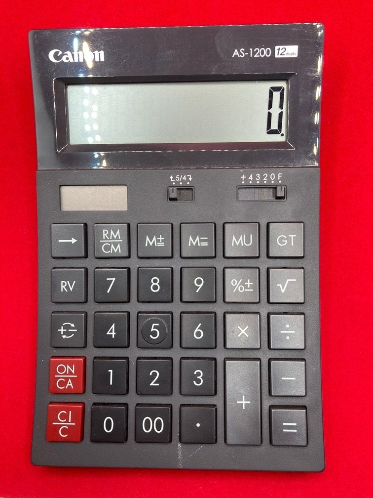 CALCULATOR CANON AS-1200, Canon, -, -, Ophalen of Verzenden