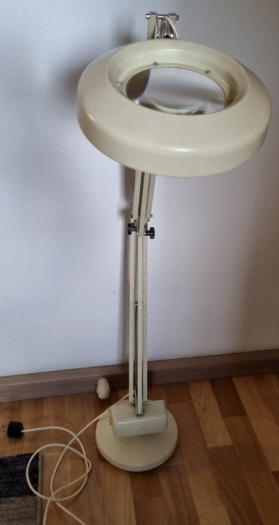 Rimsa Prodotto Italia, industriële loeplamp, jaren 50/60., Ophalen of Verzenden, Gebruikt, Loeplamp