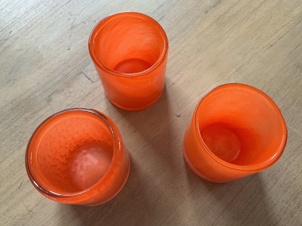DUTZ oranje windlichthouder, Waxinelichthouder, Nieuw, Oranje, Ophalen of Verzenden