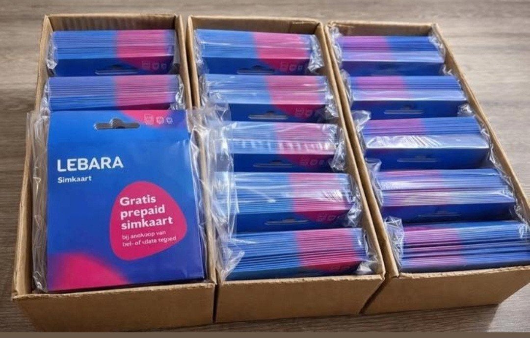 Lebara 100 stuks, Verzenden, Nieuw, KPN, Simkaart
