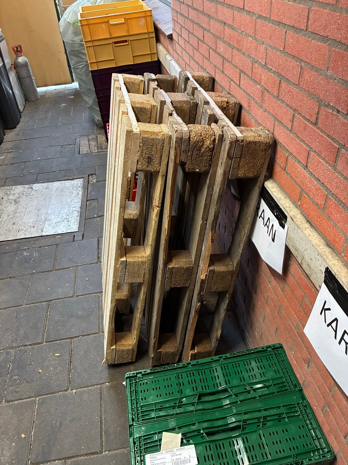 Stevige houten pallets gratis afhalen, Ophalen, Gebruikt, 100 cm of meer, 60 cm of meer