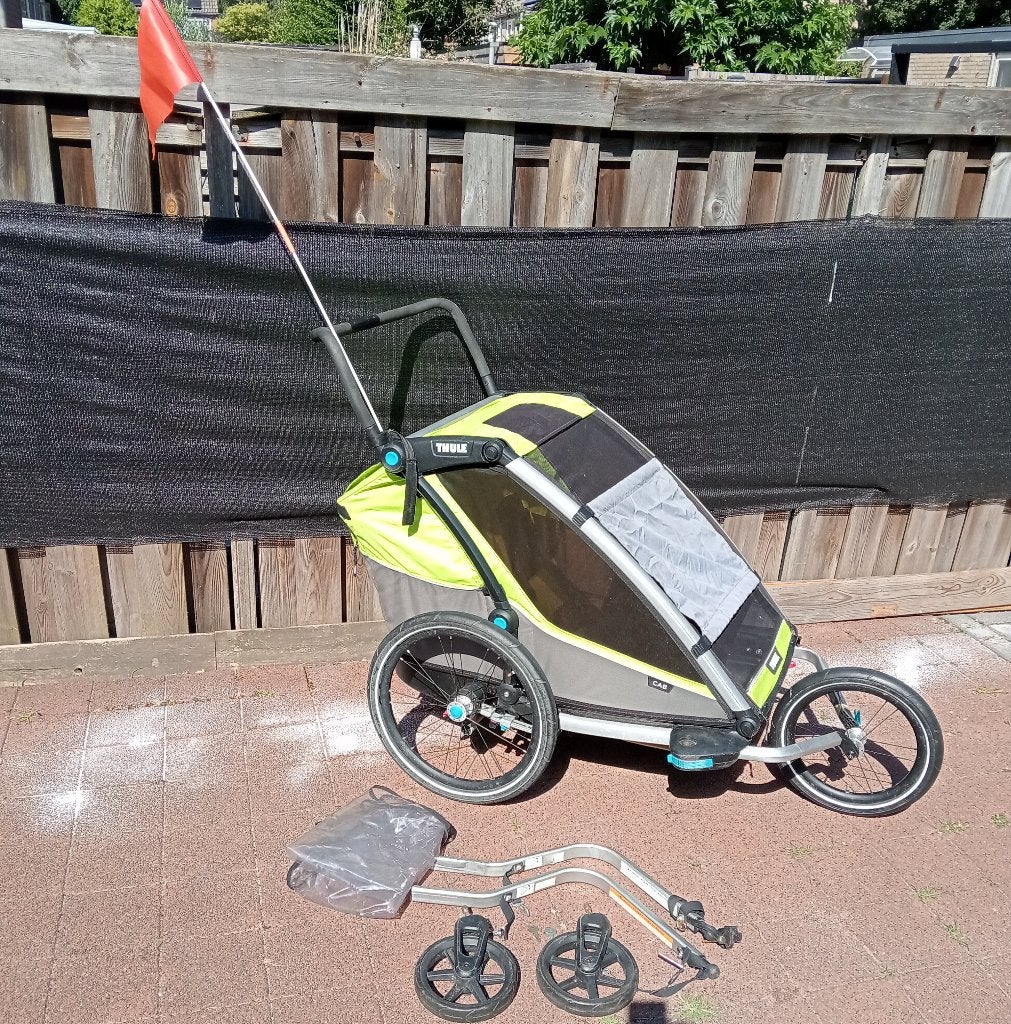 Thule cab 2 fietskar, Fietsen en Brommers, Fietsaccessoires | Aanhangers en Karren, Ophalen, Gebruikt, Opvouwbaar, 40 tot 60 kg