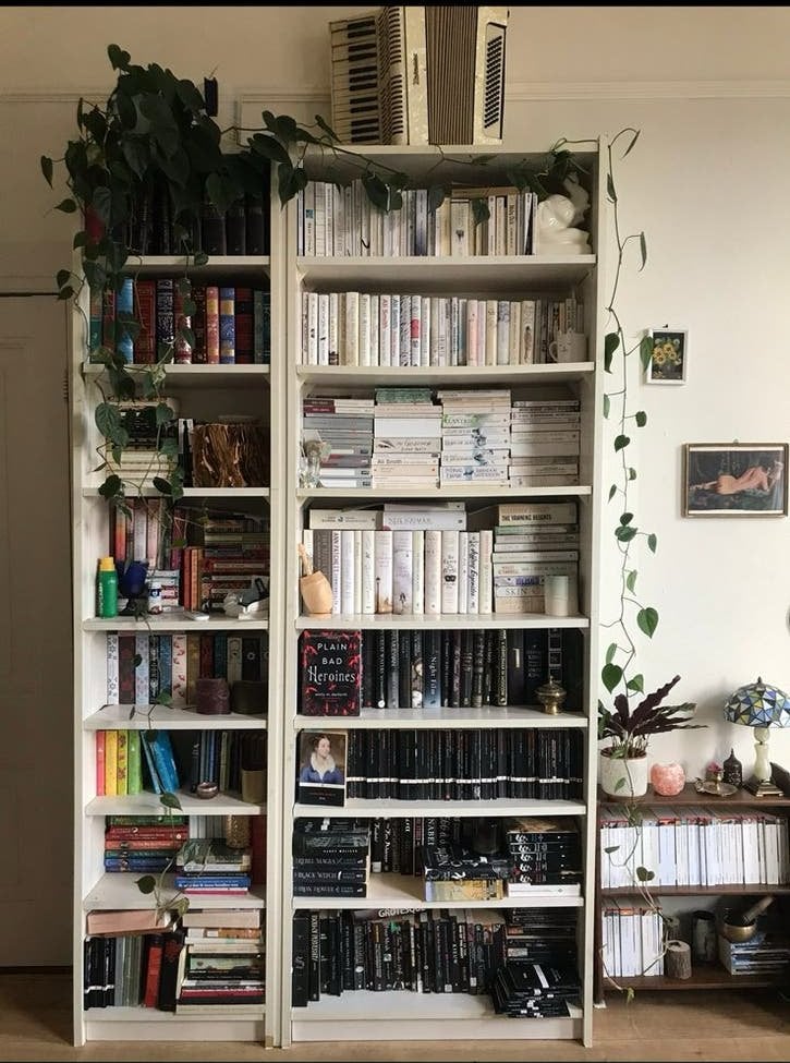 Gratis hoge witte boekenkast, Huis en Inrichting, Kasten | Boekenkasten, Ophalen, Gebruikt, 200 cm of meer, 50 tot 100 cm