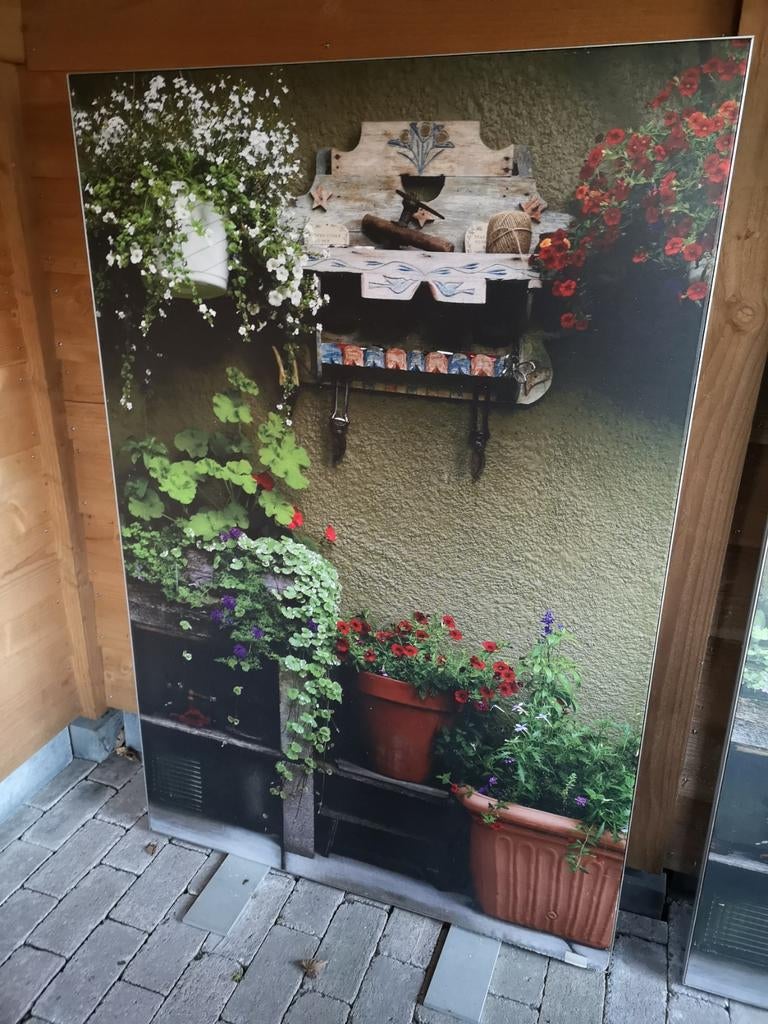 Kamer scherm canvas 2 zijde bedrukt, Tuin en Terras, Ophalen