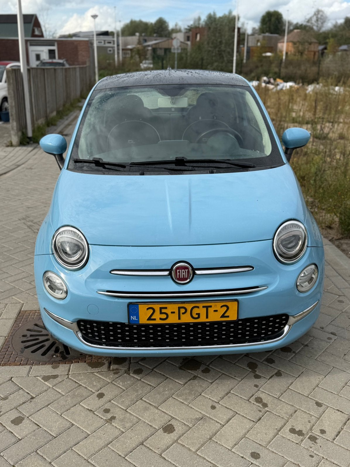 Fiat 500 0.9 Twinair 2011 Blauw automaat, Voorwielaandrijving, 31 €/maand, 905 kg, Origineel Nederlands