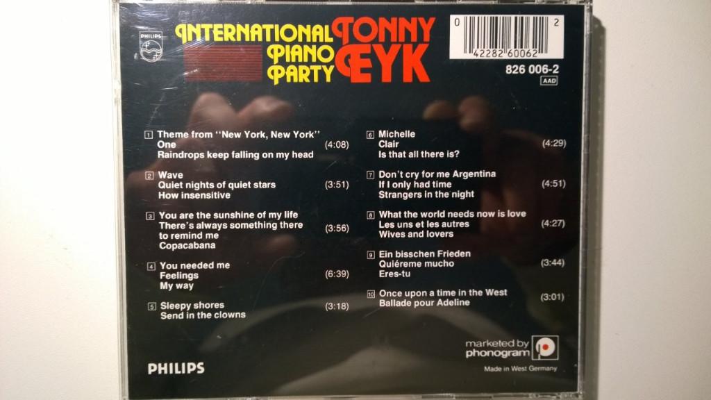 Tonny Eyk - International Piano Party, Ophalen of Verzenden, Zo goed als nieuw