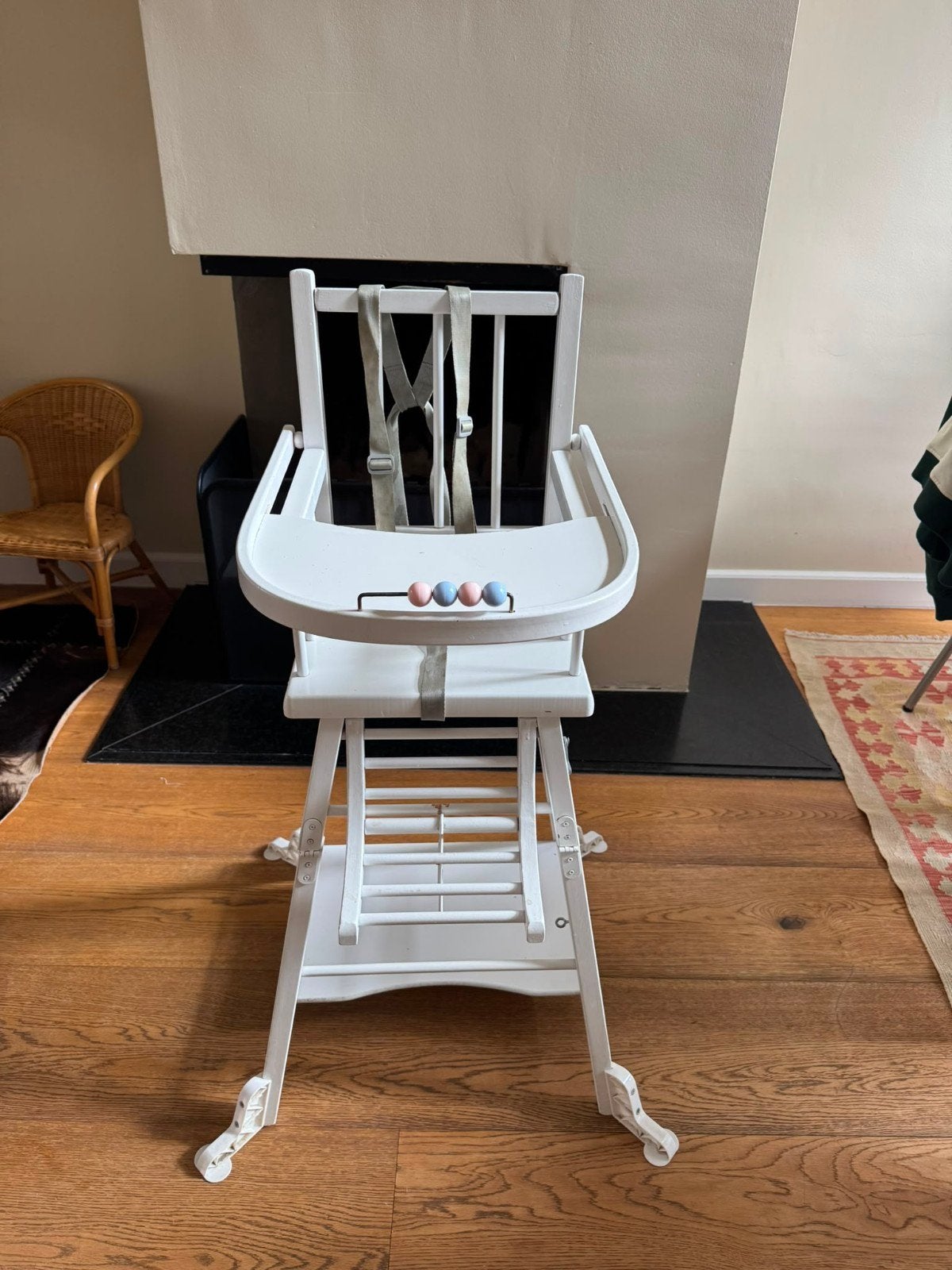 Zara Home houten kinderstoel / hoge stoel – wit, Ophalen, Gebruikt, Overige typen