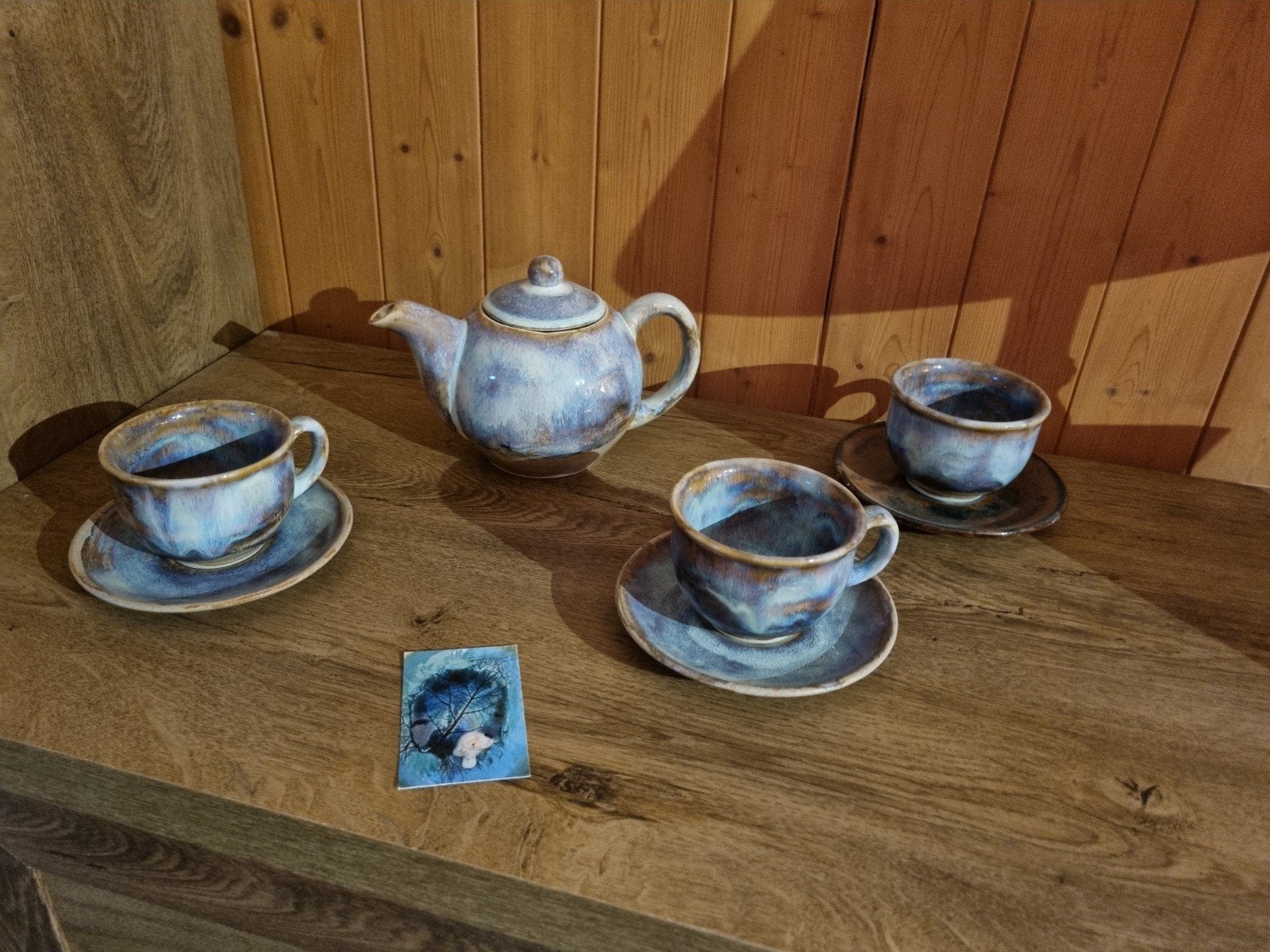 Unieke handgemaakte theeservies / koffieservies, Ophalen
