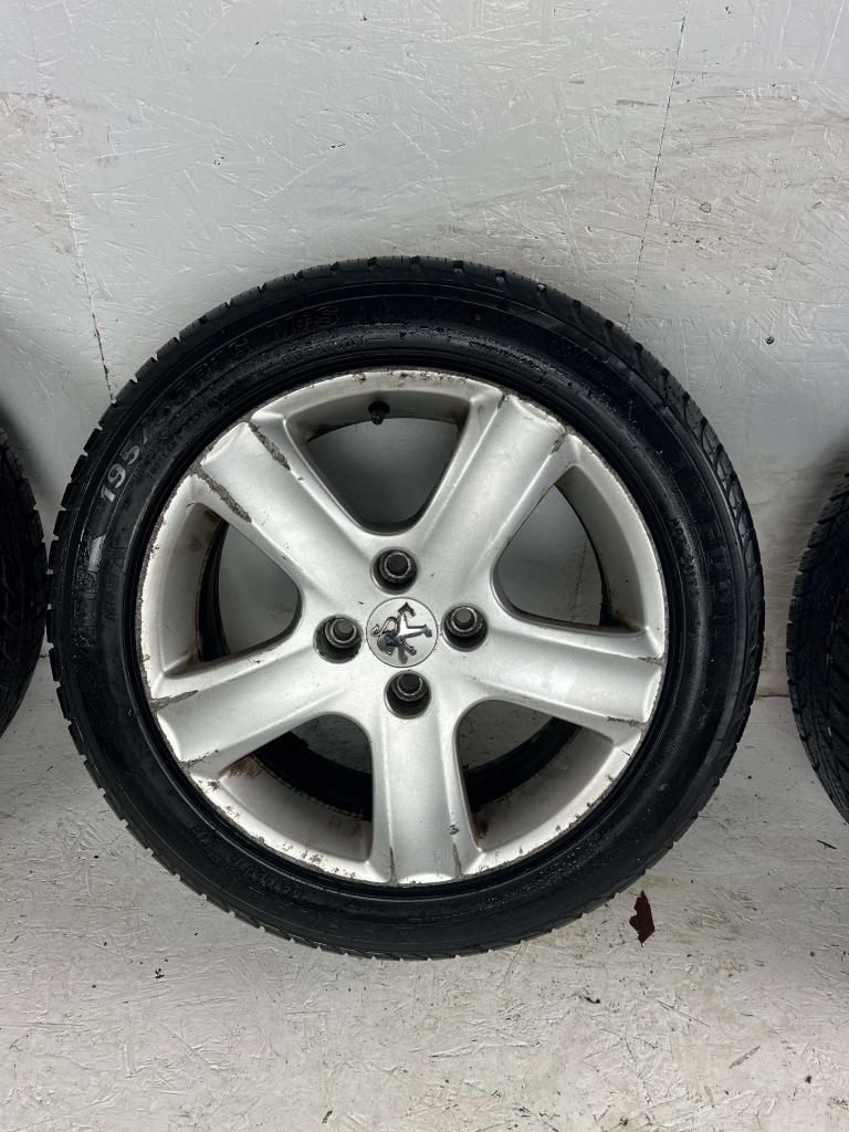 Originele Peugeot 307 CC SW 206 velgen 16" 4x108 all-season, Niet ingevuld, Gebruikt, 16 inch, Banden en Velgen