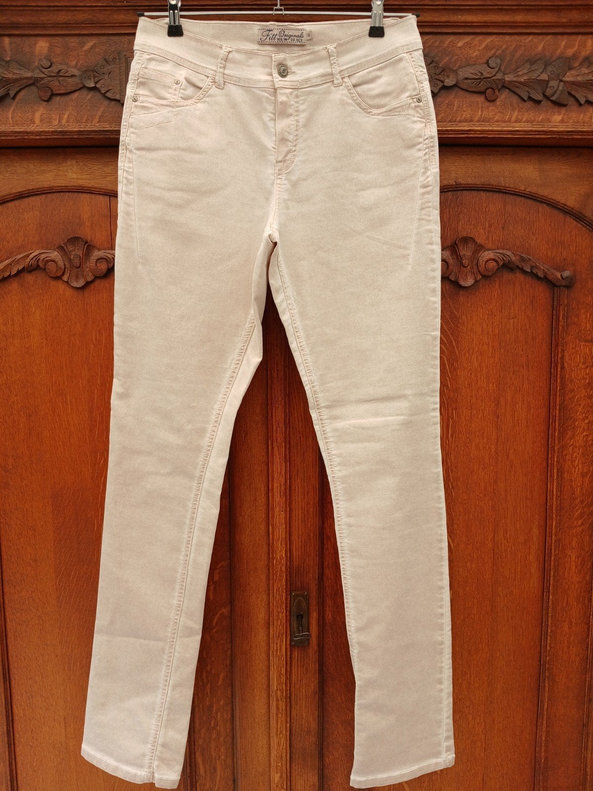 Fitt Originals Beige/Crème Broek Maat 42 met Stretch, Kleding | Dames, Fitt Originals, Beige, Maat 42/44 (L), Ophalen of Verzenden