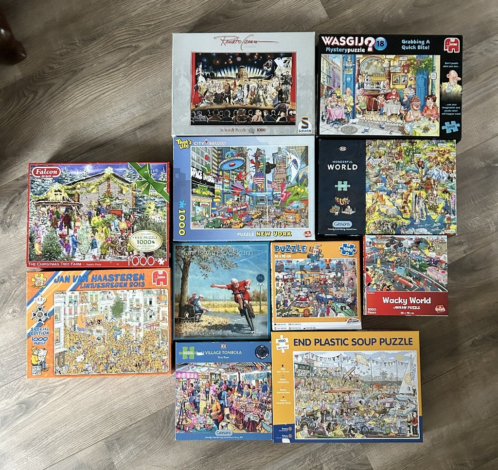 Legpuzzels 1000 stukjes, Ophalen, 500 t/m 1500 stukjes, Gebruikt, Legpuzzel