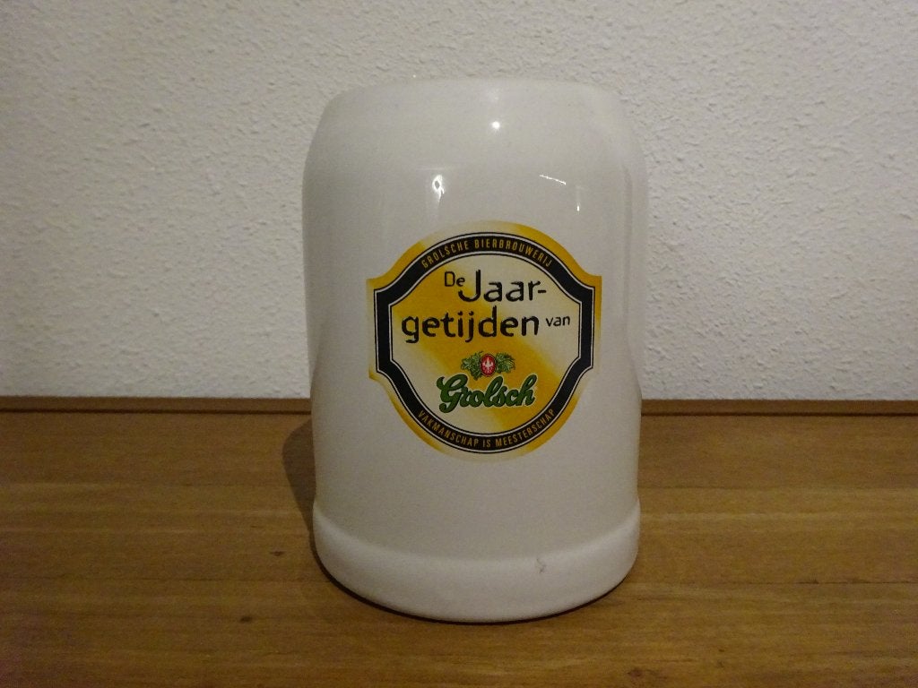 Bierpul, de jaargetijden van Grolsch, Ophalen of Verzenden, Zo goed als nieuw, Pul(len), Grolsch