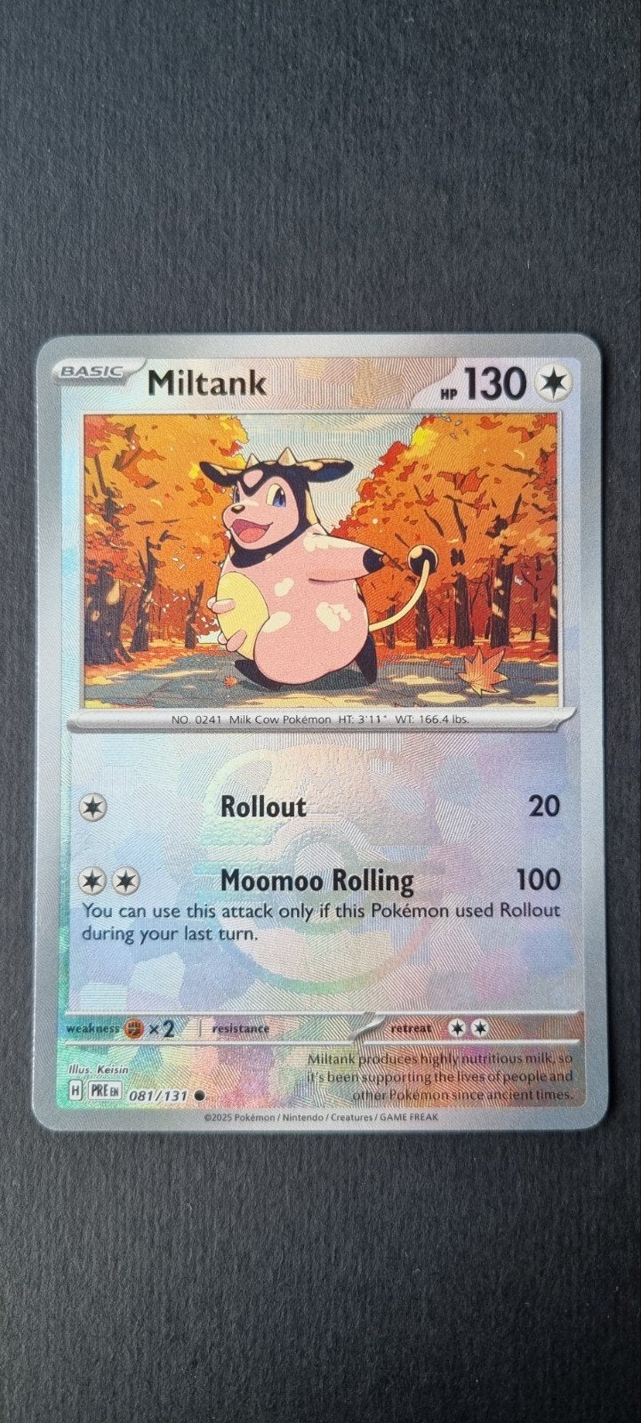 Miltank Masterball xPRE 081 good, Ophalen of Verzenden, Gebruikt, Losse kaart, Foil