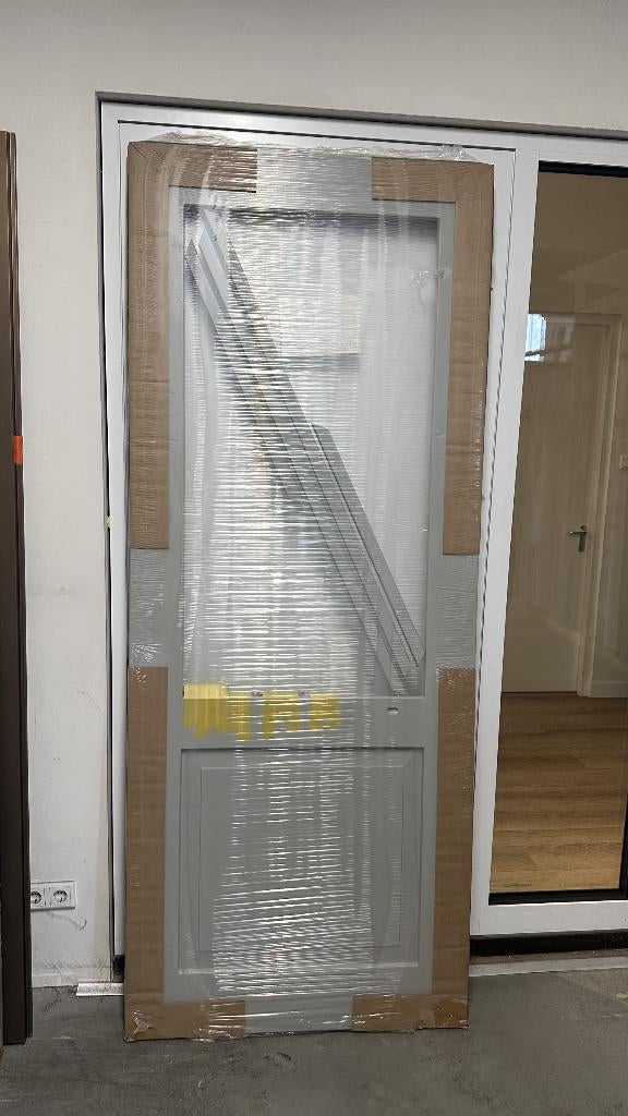 NIEUW achterdeur SKG599 4 ruits blank glas 93.0 x 231.5 S, 80 tot 100 cm, 215 cm of meer, Nieuw, Ophalen of Verzenden