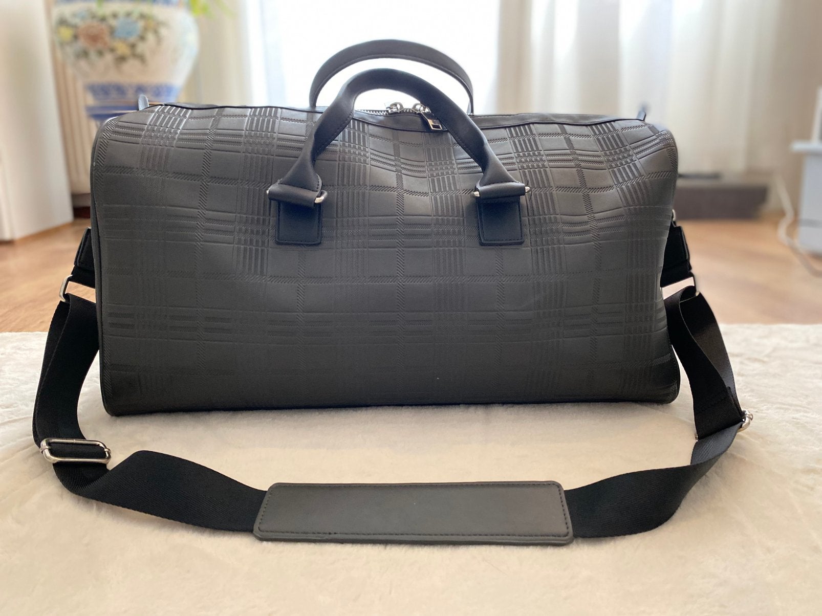 Zara Man weekendtas/reistas zwart z.g.a.n. 52 cm, 40 tot 60 cm, 30 cm of meer, Zwart, Minder dan 35 cm