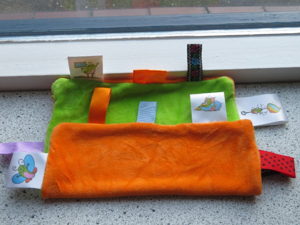 Labeldoek knuffeldoek IKKE van Rabobank oranje groen, Ophalen of Verzenden, Zo goed als nieuw, Overige typen, Wasbaar