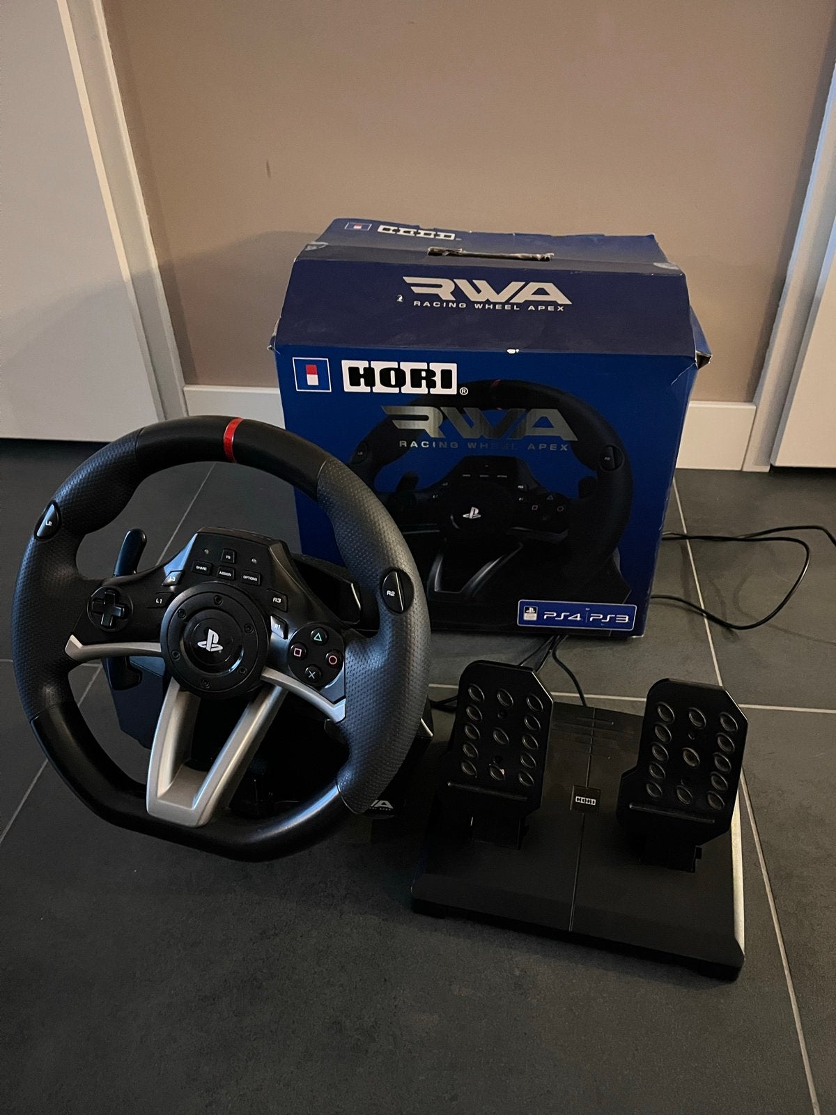 Hori RWA Racing Wheel Apex voor PS4/PS3/PC, Ophalen of Verzenden, Zo goed als nieuw, Stuur of Pedalen, PlayStation 4