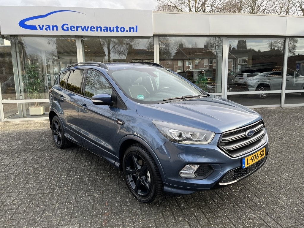 Ford Kuga 1.5 Ecoboost 150 pk ST-Line | Navi | Cruise | 2000, Auto's, 12 maanden, 4 cilinders, Blauw, Alcantara